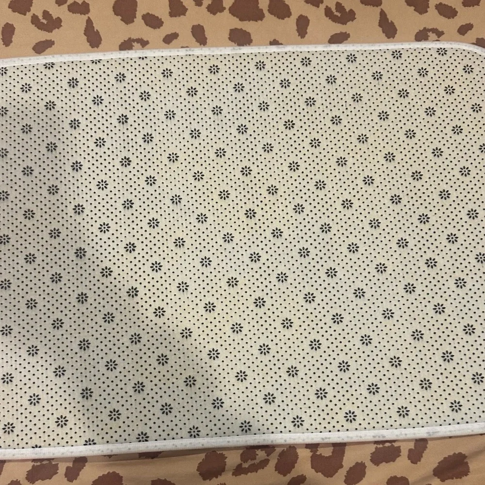 Vintage Pink Heart 'Hole' Bath Mat on White